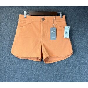 Wit & Wisdom Absolution Luxe Touch Skyrise Shorts Autumn Sunset Orange Size 4